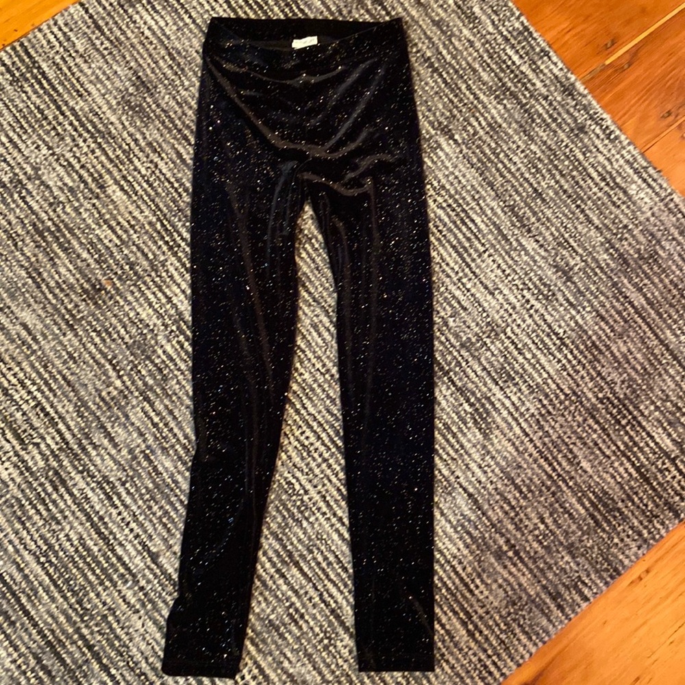 COPY - Crewcuts girls size 12 - sparkly velvet leggings
